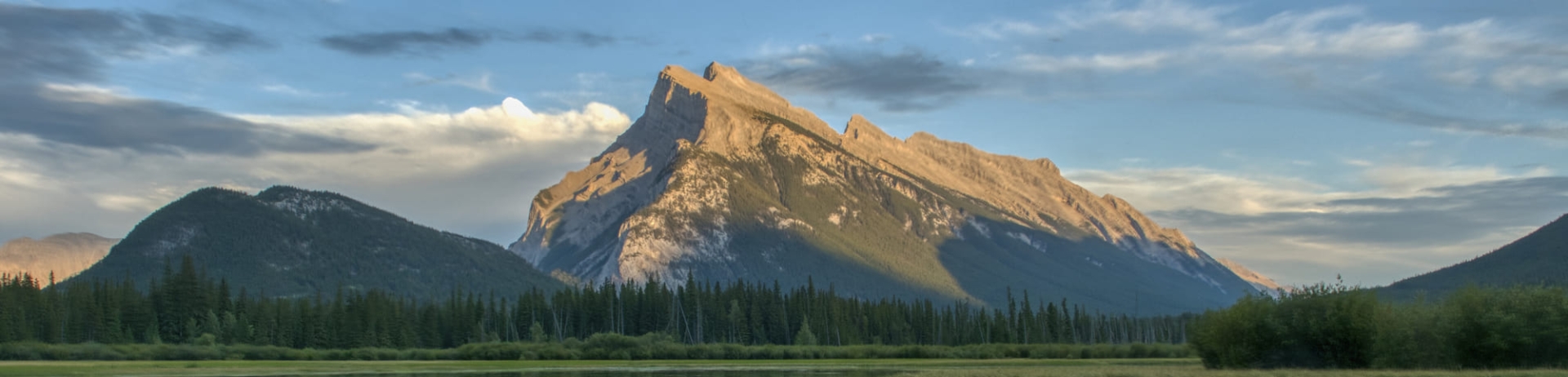 reflection of a mountain in the water