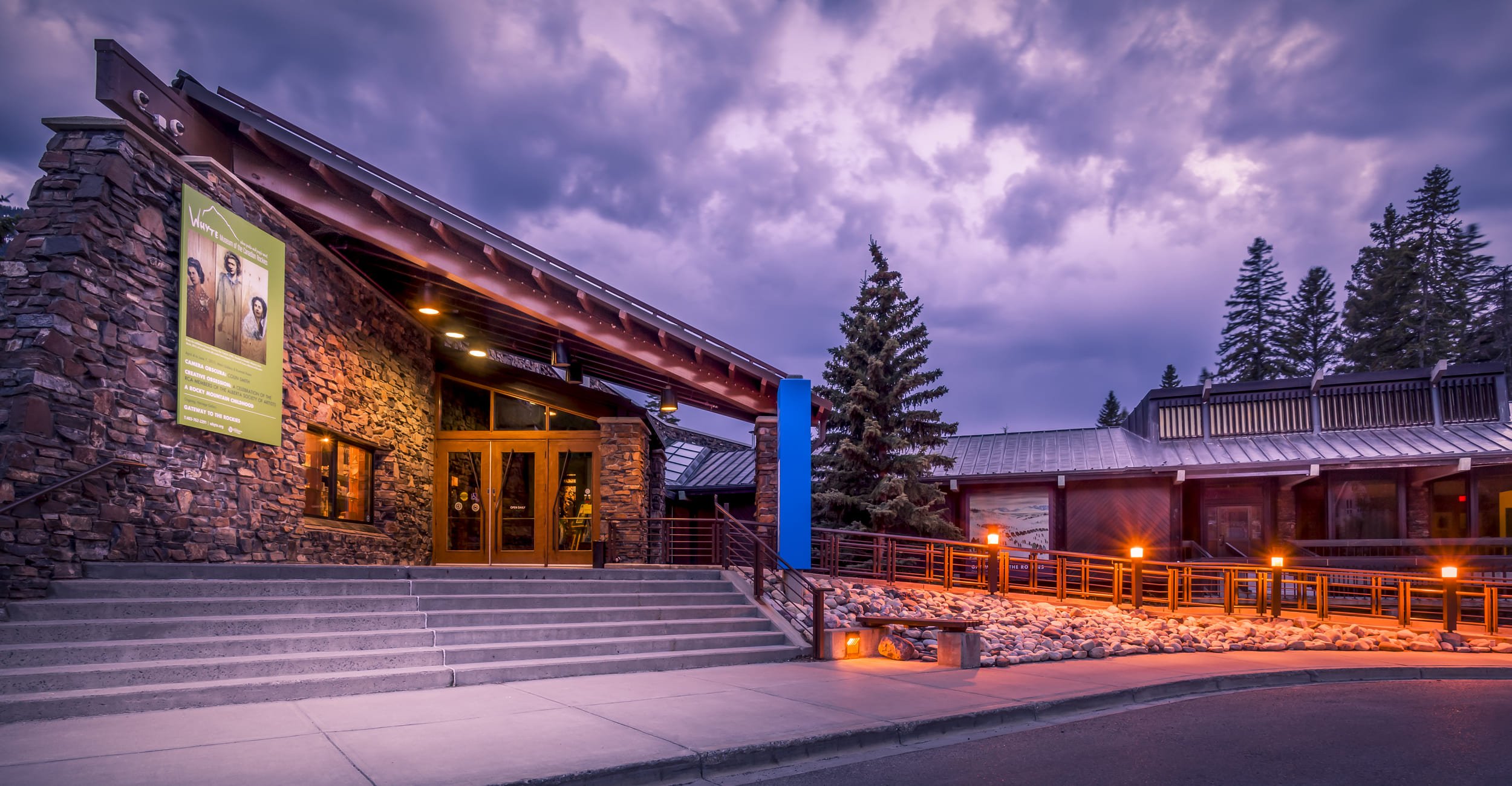 exterior shot of the whyte museum