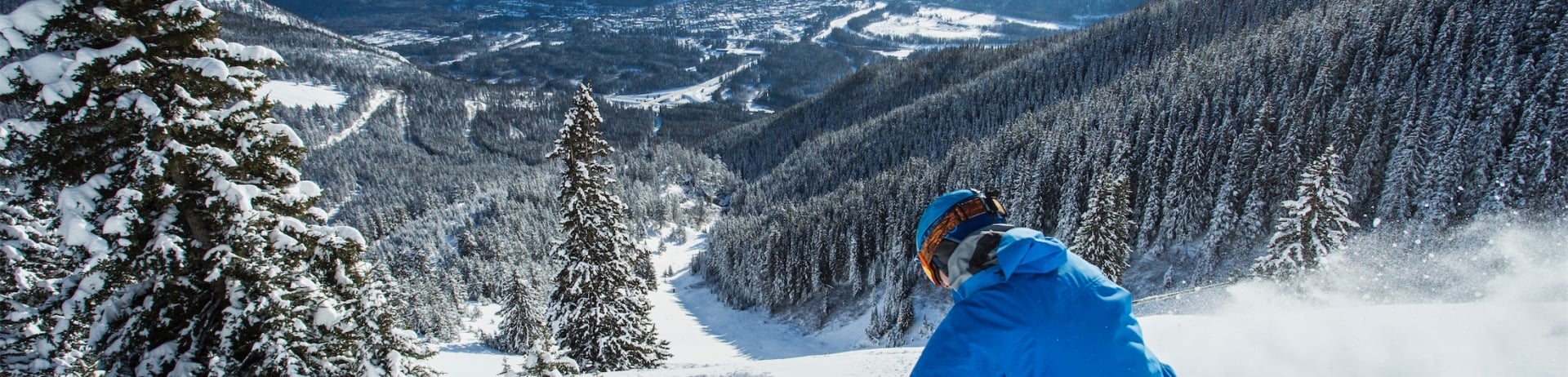 Skier at Mt. Norquay Ski Resort, Banff National Park