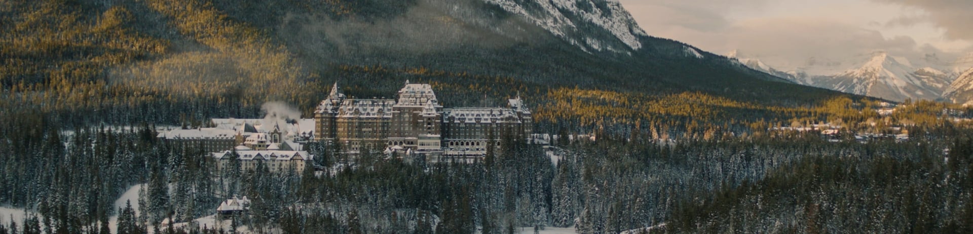 aerial shot of the hotel