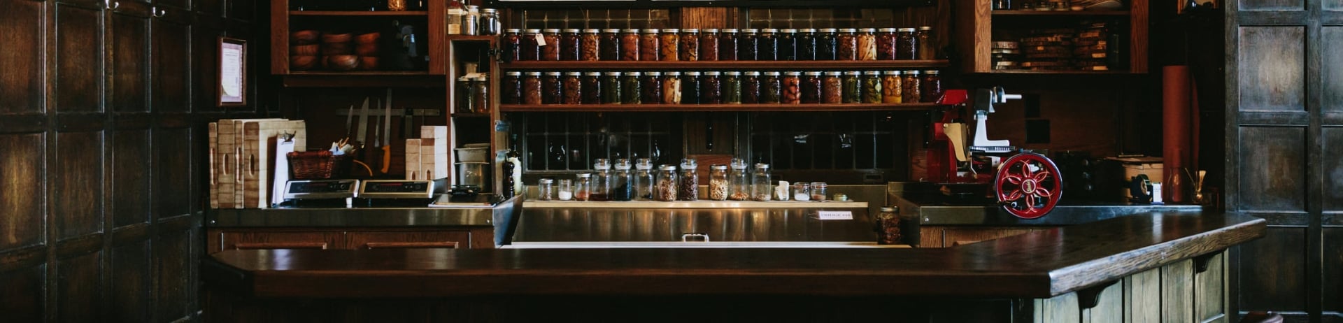 small bar area at grapes