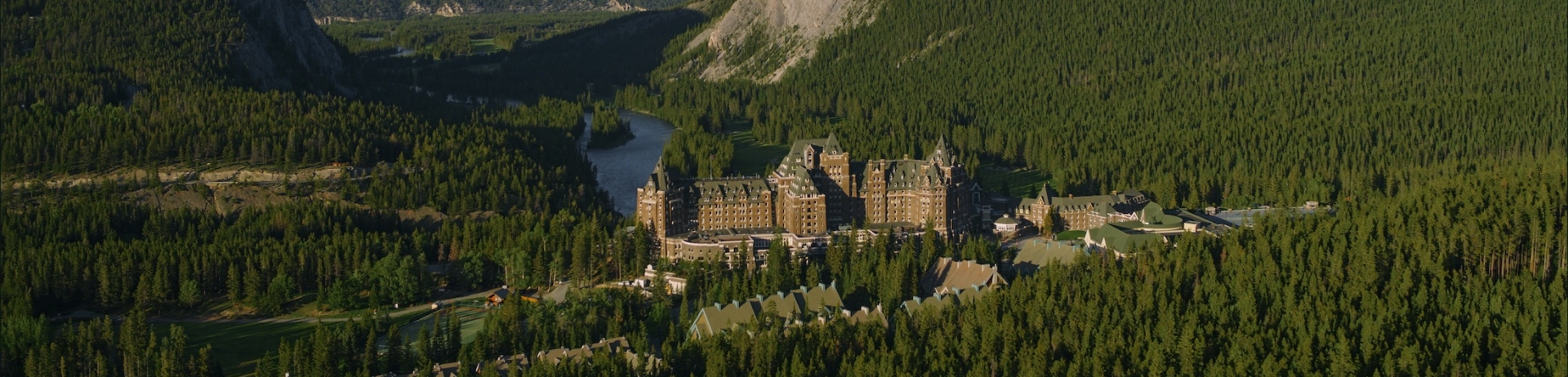 aerial of the hotel