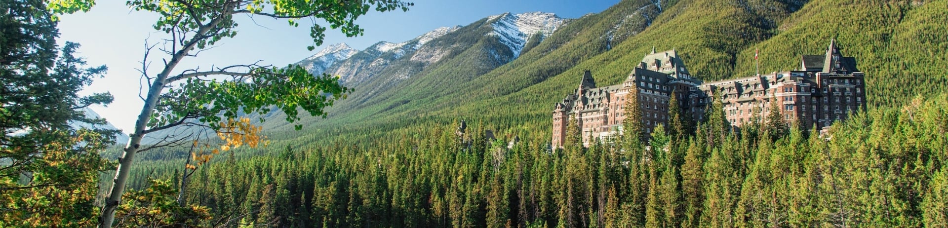 view of hotel from a trail