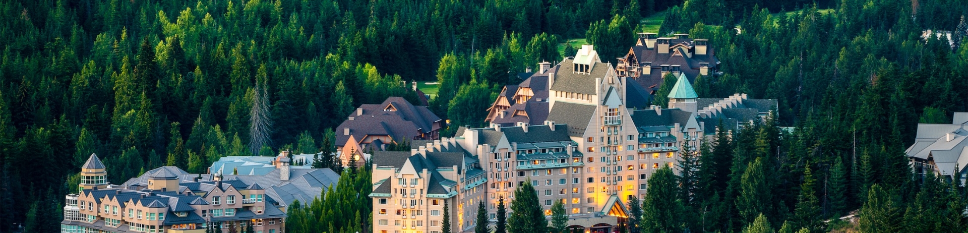 aerial of the resort
