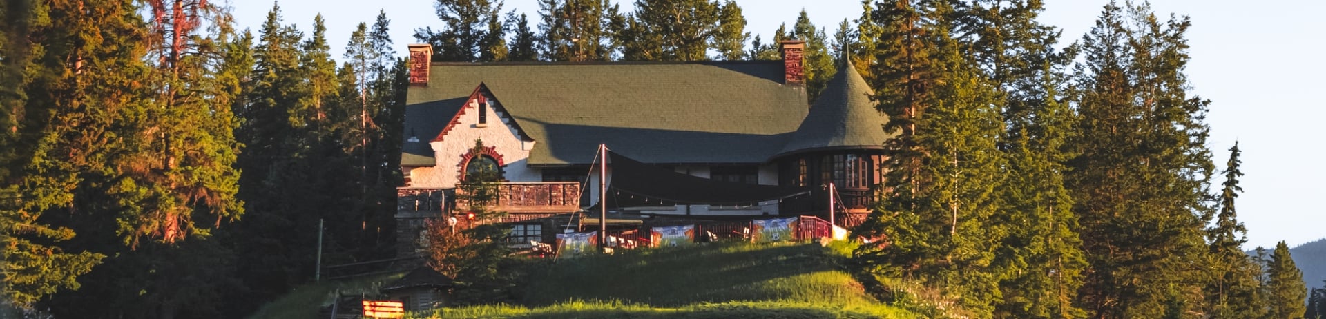 Waldhaus Restaurant on a summer afternoon.